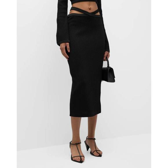 NEW PAOLA BERNARDI viviane skirt in black - Picture 1 of 3